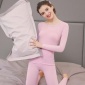 秋冬女士保暖内衣套装韩版性感圆领美体内衣修身显瘦秋衣秋裤批发